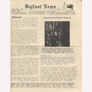 Bigfoot News (1978-1979) - 1978 Jan
