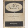 Hall, Richard H. (ed.): The UFO evidence (Sc) - Reading copy, worn/torn/creased cover, stains