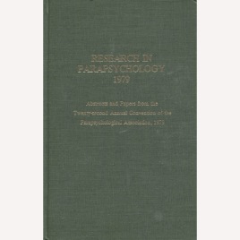 Parapsychological Association Convention : Research in parapsychology 1979