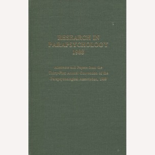 Parapsychological Association Convention : Research in parapsychology 1988