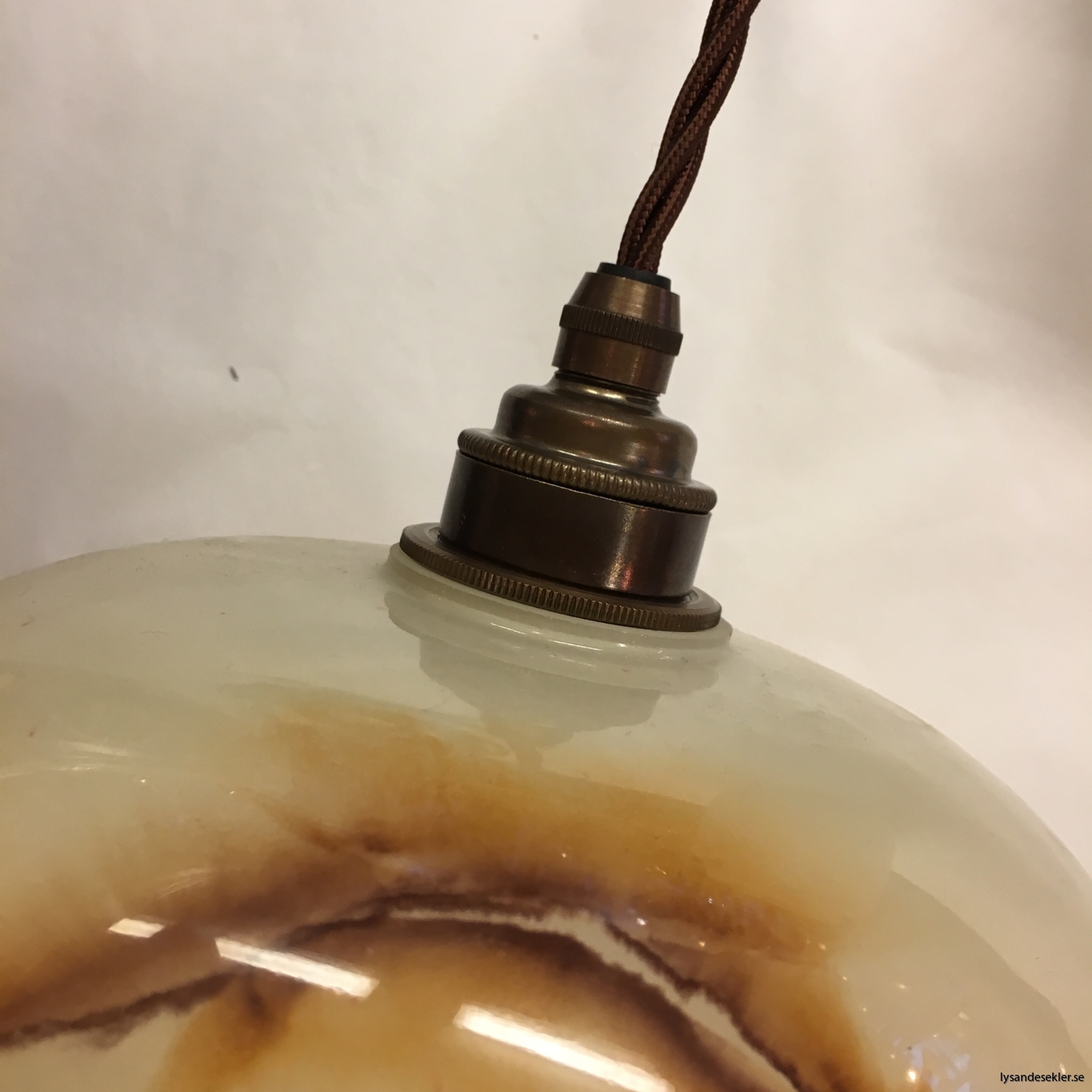 tygsladd textilssladd lampupphäng med 2 ringar utan skruvar för skärm eller glödlampa (44)