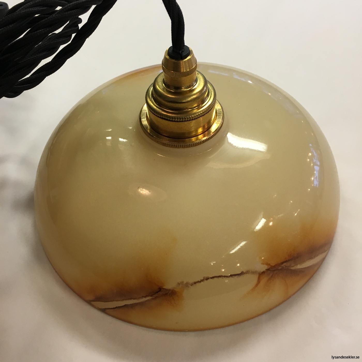 tygsladd textilssladd lampupphäng med 2 ringar utan skruvar för skärm eller glödlampa (6)