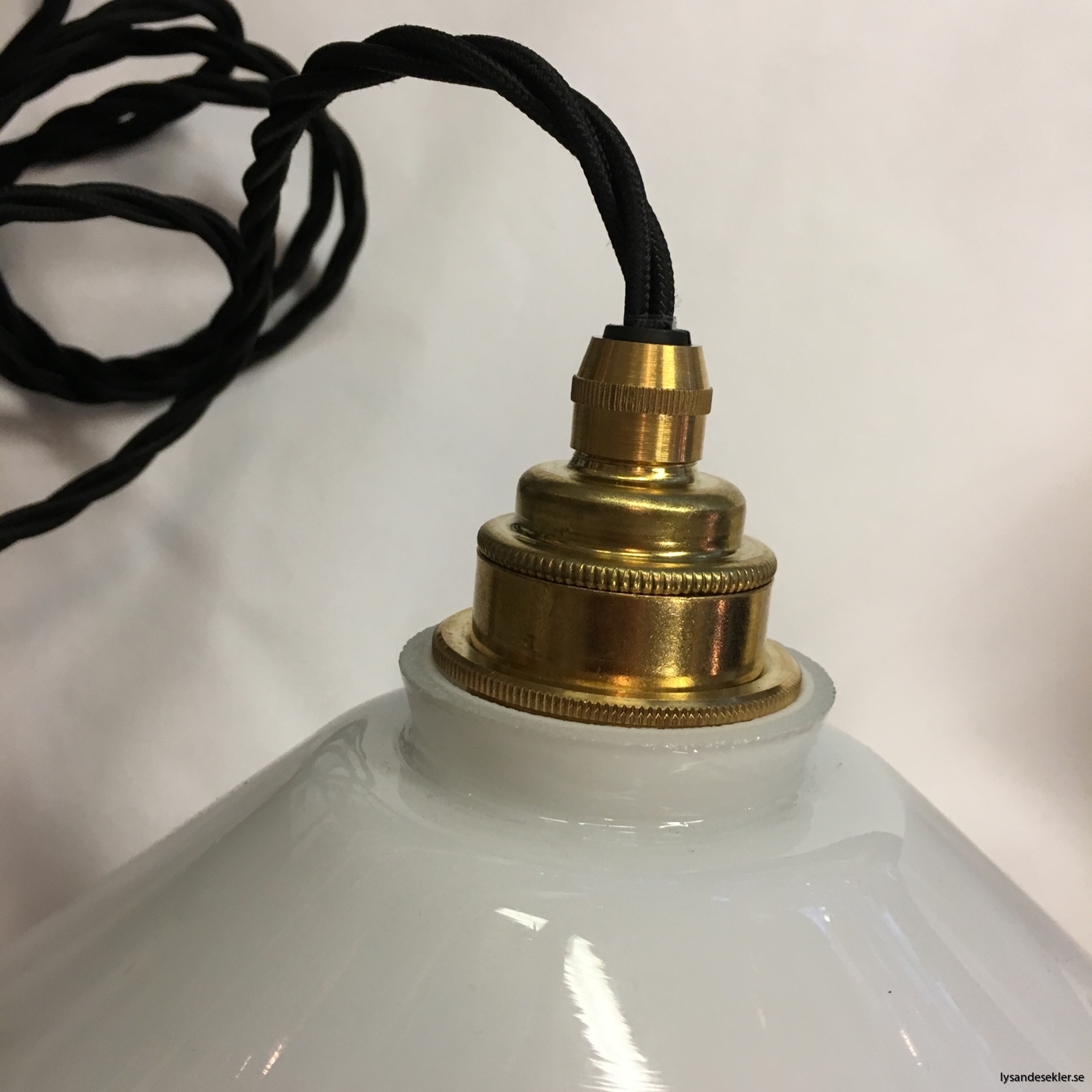 tygsladd textilssladd lampupphäng med 2 ringar utan skruvar för skärm eller glödlampa (10)