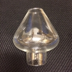 34 mm - Linjeglas 5''' / 6''' cognacsformat (Glas till fotogenlampa)