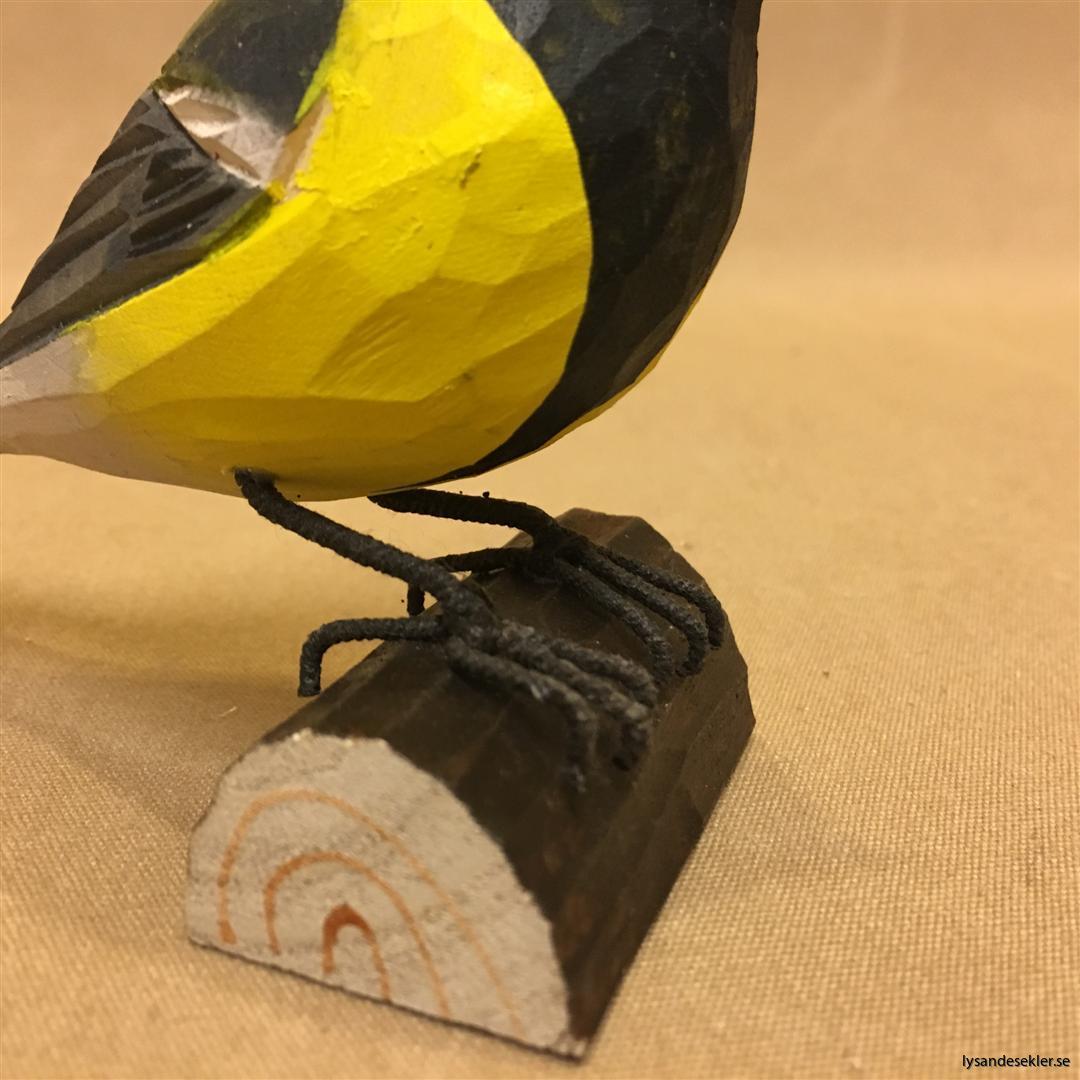handsnidad  i naturlig storlek talgoxe trä fågel snidad dekoration (6)