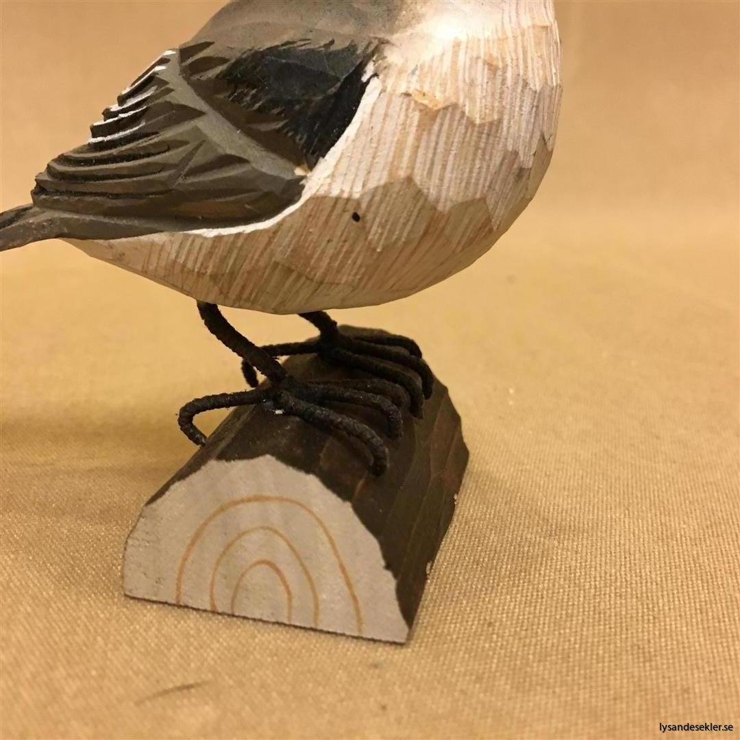 entita  handsnidad fågel trä snidad naturlig storlek dekoration (5)