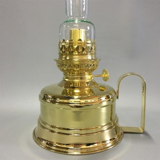 Brasserielampan 14''' mässing 33 cm - Brasserielampan polerad mässing RAKT 21 cm linjeglas