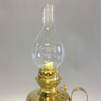 Brasserielampan 14''' mässing 30 cm - Brasserielampan polerad mässing LÖKFORMAT  linjeglas
