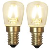 Strindbergslampa mini med gulmarmorerad skärm - TILLVAL: Glödlampor 2-pack päronlampor LED varmt ljus