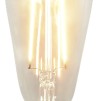 Stor taklampa gallerarmatur mässing med skärm - Tillval: LED koltråd E27 lyktglödlampa varmt sken