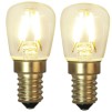 Vägglampa jugend med stor opalvit skomakarskärm - Tillval: LED koltråd E14 päron 2-pack glödlampor varmt sken