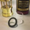 Gruvlykta Miner's Lamp - mässing/nickel  - liten 17 cm