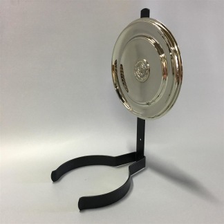 Väggreflektor i nickel (Reservdel till fotogenlampa) - Rund reflektor i nickel