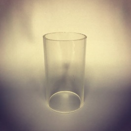 Extraglas cylinder, bl.a. till tåglyktor - Cylinderformat glas 65 mm i diameter