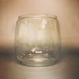 Extraglas fladdermus-stormlykta, bl.a. Feuerhand (No 260) - Enkelt begagnat glas till stor stormlykta