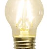 Strindbergslampa klassisk 200 mm vanilj - Tillval: LED koltråd E27 litet klot glödlampa varmt sken