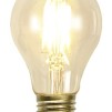 Strindbergslampa klassisk 200 mm vanilj - Tillval: LED koltråd E27 normalformad glödlampa  varmt sken