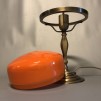 Strindbergslampa klassisk 200 mm orange - Strindbergslampa KLASSISK i antikoxiderad mässing + orange 200mm skärm