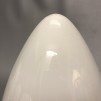 Opalvit droppformad kupa 80 mm krage