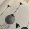 Opalvit gulddekorerad pendelkupa 80 mm krage