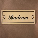 Emaljskylt: Badrum