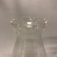 63-65 mm - Lotus (krusig kant) (Glas till fotogenlampa) - Linjeglas Lotus mellan med volangkant  (65 mm )