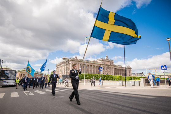 Veteranmarschen genom Stockholm på Veterandagen (29 maj) 2015 - Foto: Kim Svensson