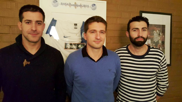 Ernes Haracic, Nerim Suman och Edin Zverotic.