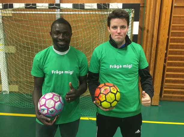 Våra ledare: Felix Adekeye och Robin Andersson
