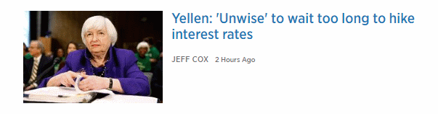 webbsida källa: CNBC http://www.cnbc.com/2017/02/14/fed-chair-janet-yellen-unwise-to-wait-too-long-to-hike-interest-rates.html webbsida källa: CNBC http://www.cnbc.com/2017/02/14/fed-chair-janet-yellen-unwise-to-wait-too-long-to-hike-interest-rates.html