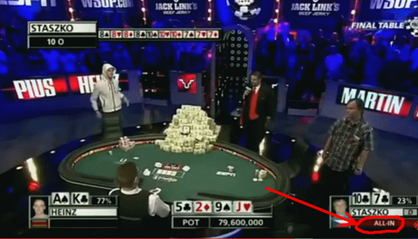 Bild: World Series of Poker. Ibland tvingar omgivningen dig att fatta stora beslut! (screenshot youtube) Bild: World Series of Poker. Ibland tvingar omgivningen dig att fatta stora beslut! (screenshot youtube)