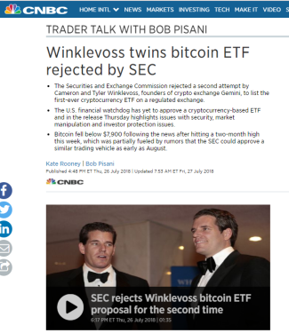 Vinkelflossarna tog lite deg från Suckerberg och satte dem på ett fet-bet i Bitcoin, nu fick dock deras ETF fond avslag. Räkna dock med att Vröderna grus kommer tillbaka! (bild ovan: CNBC) Vinkelflossarna tog lite deg från Suckerberg och satte dem på ett fet-bet i Bitcoin, nu fick dock deras ETF fond avslag. Räkna dock med att Vröderna grus kommer tillbaka! (bild ovan: CNBC)