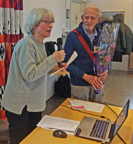Åke Wilhelmsson avtackas efter lång och trogen tjänst i styrelsen. Åke Wilhelmsson avtackas efter lång och trogen tjänst i styrelsen.