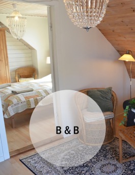 Bo på Bed & Breakfast på Hotell & SPA Lögnäs Gård utanför Laholm i södra Halland