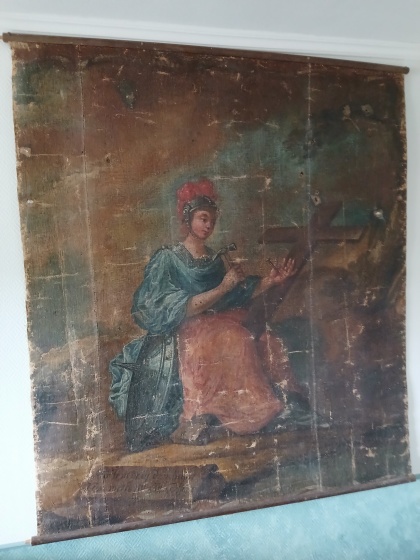 Målning på duk ca 1740: Kvinna bekännande sig till herrnhutarnas lära. Se bilder på de flesta av våra objekt under fliken "Bilder" Målning på duk ca 1740: Kvinna bekännande sig till herrnhutarnas lära. Se bilder på de flesta av våra objekt under fliken "Bilder"