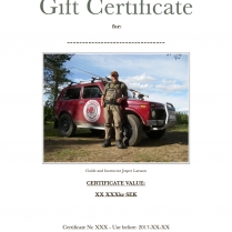 Gift Certificate xxxxx SEK