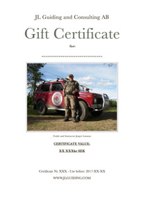 Gift Certificate xxxxx SEK