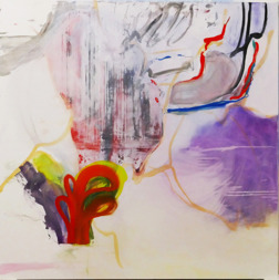 RAGE, STONE, FLOWER AND THE GHOST. olja på duk. 200 x 200 cm RAGE, STONE, FLOWER AND THE GHOST. olja på duk. 200 x 200 cm