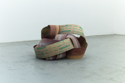 Ur serien "Spill", 2016, bandslippapper, diameter 80 cm Ur serien "Spill", 2016, bandslippapper, diameter 80 cm