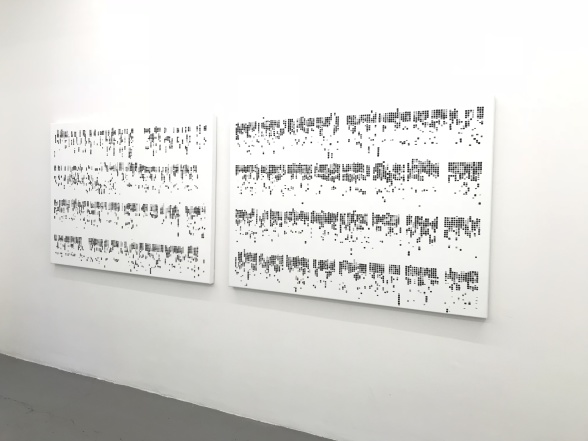 Helén Svensson. "Mellantid". Olja på duk. 100x140 cm vardera Helén Svensson. "Mellantid". Olja på duk. 100x140 cm vardera