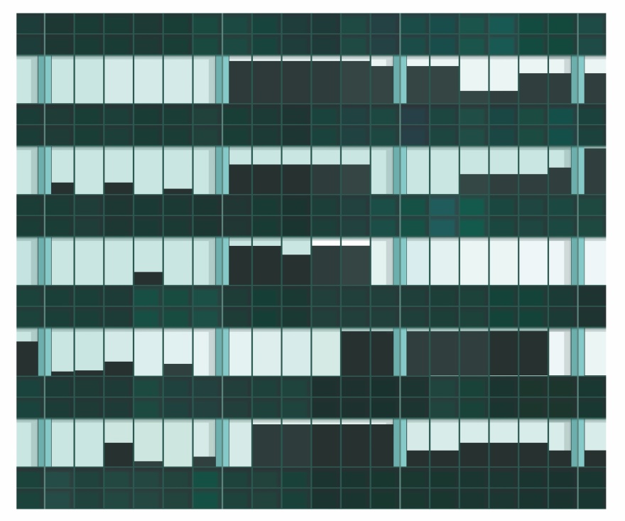 Lever House / Skidmore, Owings, Merrill, Bunshaft. 55x43 cm, ed 15. Lever House / Skidmore, Owings, Merrill, Bunshaft. 55x43 cm, ed 15.