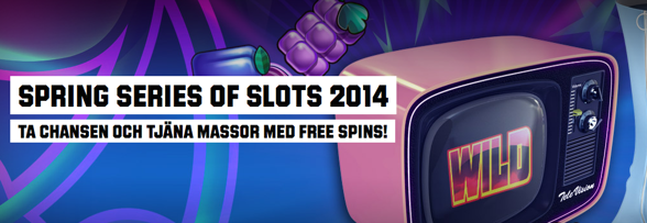 Gratissnurr varje dag i Spring Series of Slots!