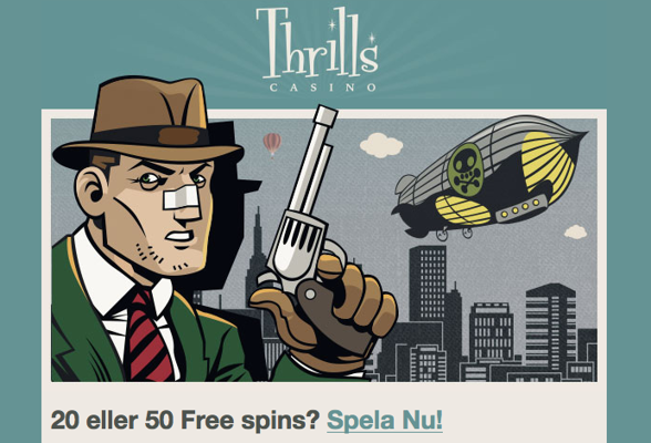 Gratissnurr i dagarna två hos Thrills Casino!