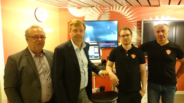 Från vänster: Kurt Henriksson, Mats Khan, Robin Dorand och Hasse Ericsson Från vänster: Kurt Henriksson, Mats Khan, Robin Dorand och Hasse Ericsson