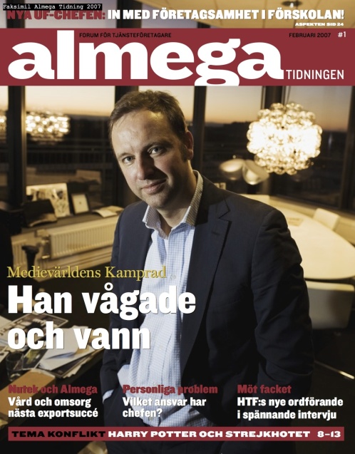 Intervju med Christopher Östlund i tidningen Almega 2006