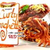 Curly Spaghetti With Red Sauce