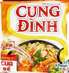 Cung Dinh Cua Be Rau Ram Crab with Laksa