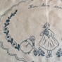 Snyggt handbroderat Två fint handbroderade textilier