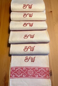 Sex vackra linnehanddukar! - Sex hellinne handdukae