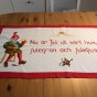 En fin handbroderad julbonad